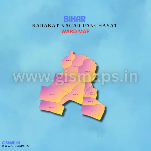 Karakat Nagar Panchayat Ward Map